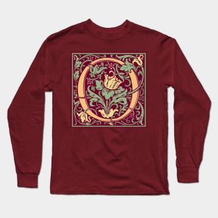 William Morris Vintage Letter O Long Sleeve T-Shirt